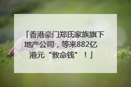 香港豪门郑氏家族旗下地产公司，等来882亿港元“救命钱”！
