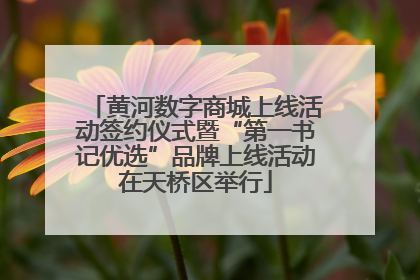 黄河数字商城上线活动签约仪式暨“第一书记优选”品牌上线活动在天桥区举行