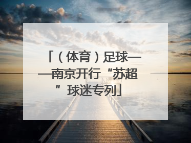 （体育）足球——南京开行“苏超”球迷专列
