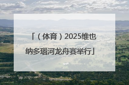 （体育）2025维也纳多瑙河龙舟赛举行