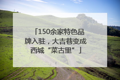 150余家特色品牌入驻，大吉巷变成西城“菜古里”