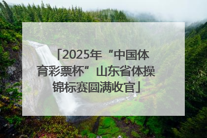 2025年“中国体育彩票杯”山东省体操锦标赛圆满收官