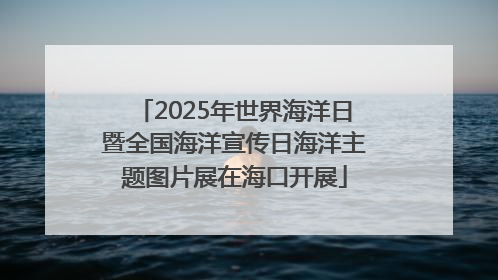 2025年世界海洋日暨全国海洋宣传日海洋主题图片展在海口开展