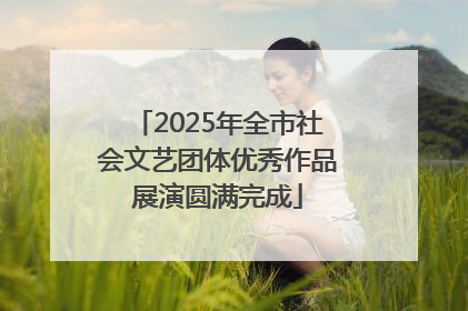 2025年全市社会文艺团体优秀作品展演圆满完成