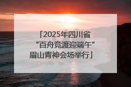 2025年四川省“百舟竞渡迎端午”眉山青神会场举行