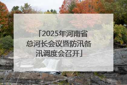 2025年河南省总河长会议暨防汛备汛调度会召开