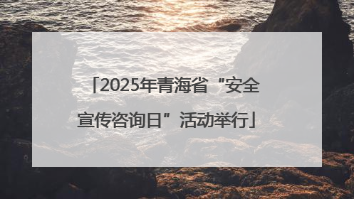 2025年青海省“安全宣传咨询日”活动举行