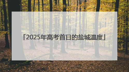 2025年高考首日的盐城温度