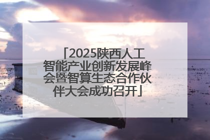 2025陕西人工智能产业创新发展峰会暨智算生态合作伙伴大会成功召开