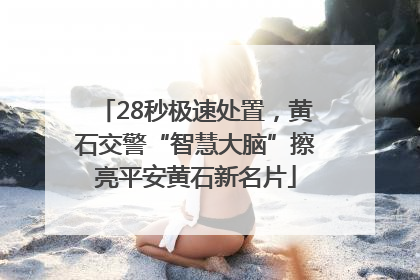 28秒极速处置，黄石交警“智慧大脑”擦亮平安黄石新名片