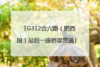 G312合六路（肥西段）最后一座桥梁贯通